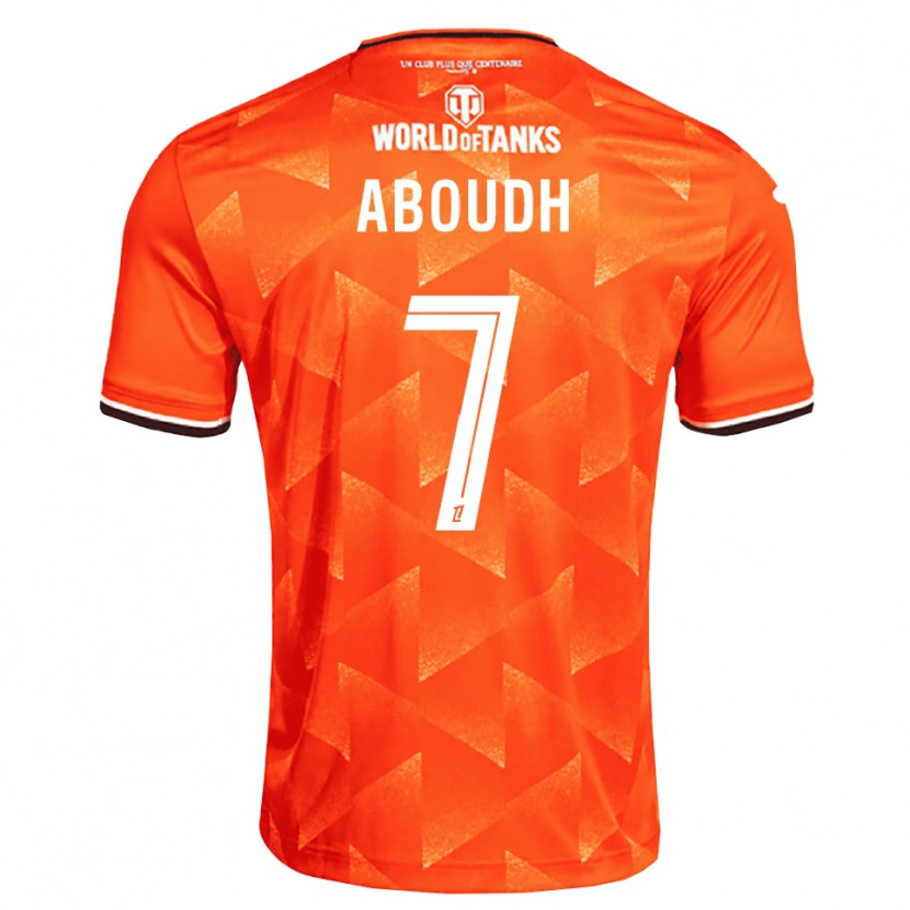 DanxenキッズJules Aboudh#7オレンジ 白 黒ホームシャツ2026/27ジャージーユニフォーム