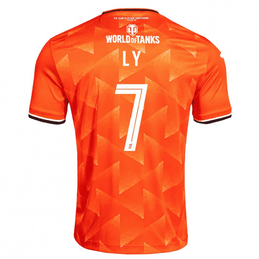DanxenキッズMactar Ly#7オレンジ 白 黒ホームシャツ2026/27ジャージーユニフォーム