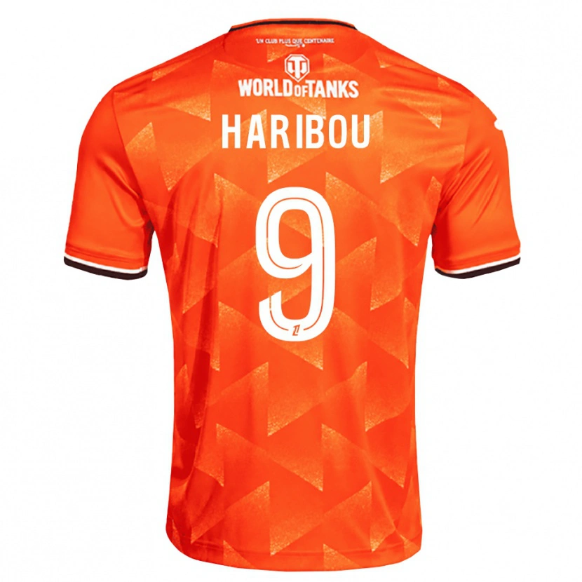 DanxenキッズSamir Haribou#9オレンジ 白 黒ホームシャツ2026/27ジャージーユニフォーム