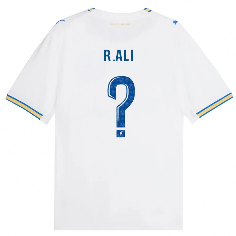 DanxenキッズRaïs Ali#0ドジャーブルー 白ホームシャツ2026/27ジャージーユニフォーム
