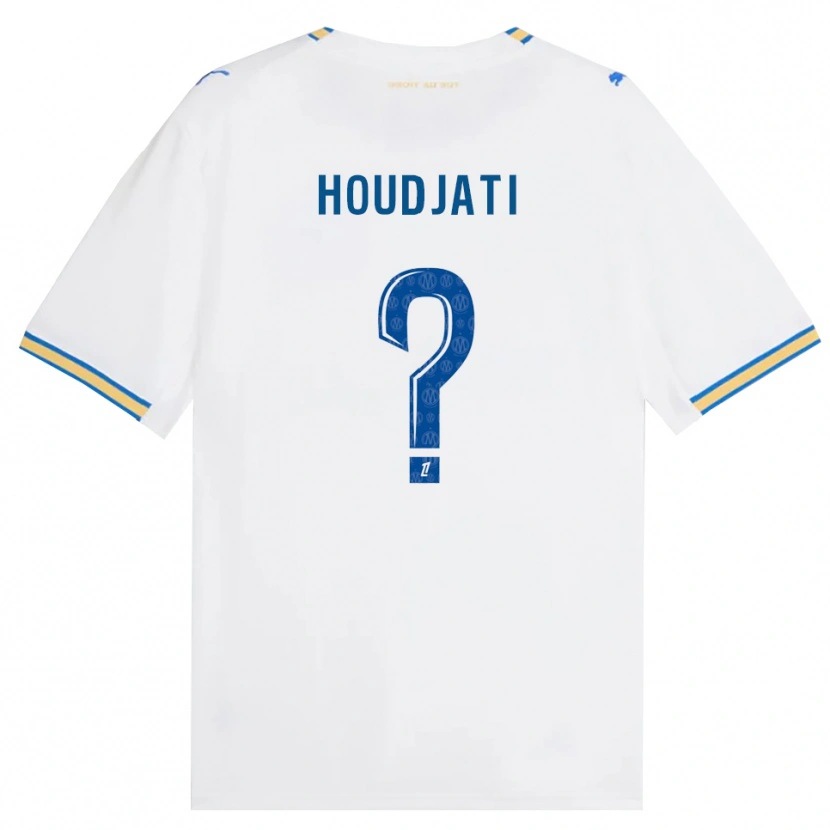 DanxenキッズNaïm Houdjati#0ドジャーブルー 白ホームシャツ2026/27ジャージーユニフォーム