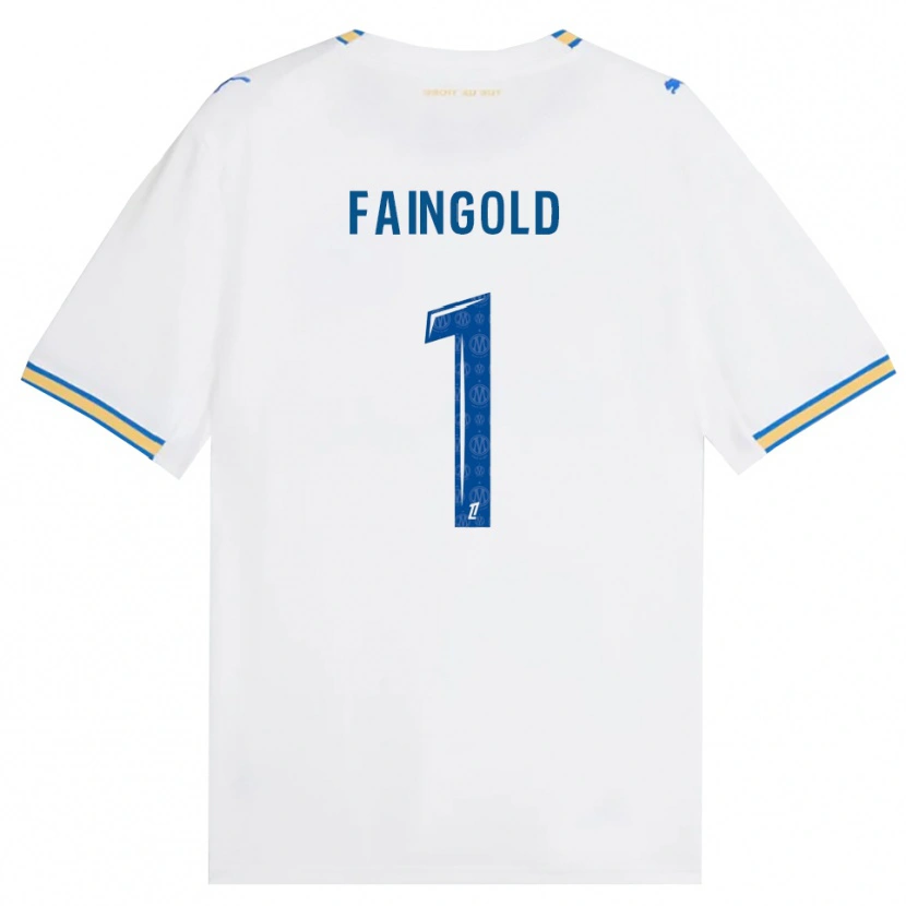 Danxenキッズアビー・フェインゴールド#1ドジャーブルー 白ホームシャツ2026/27ジャージーユニフォーム
