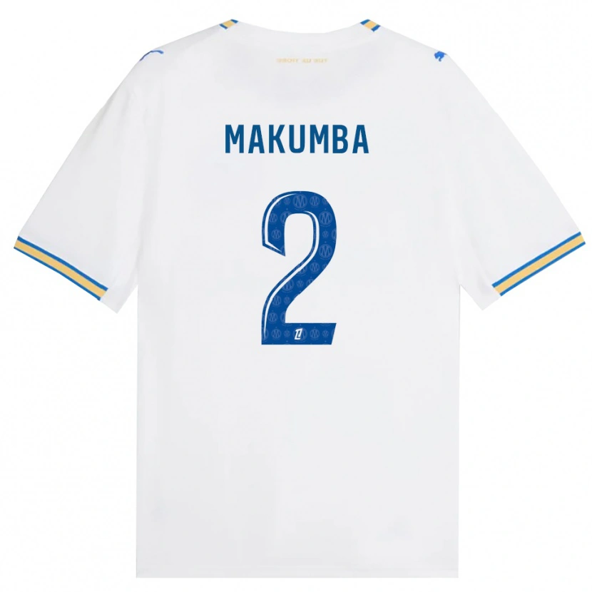 DanxenキッズEnzo Makumba#2ドジャーブルー 白ホームシャツ2026/27ジャージーユニフォーム