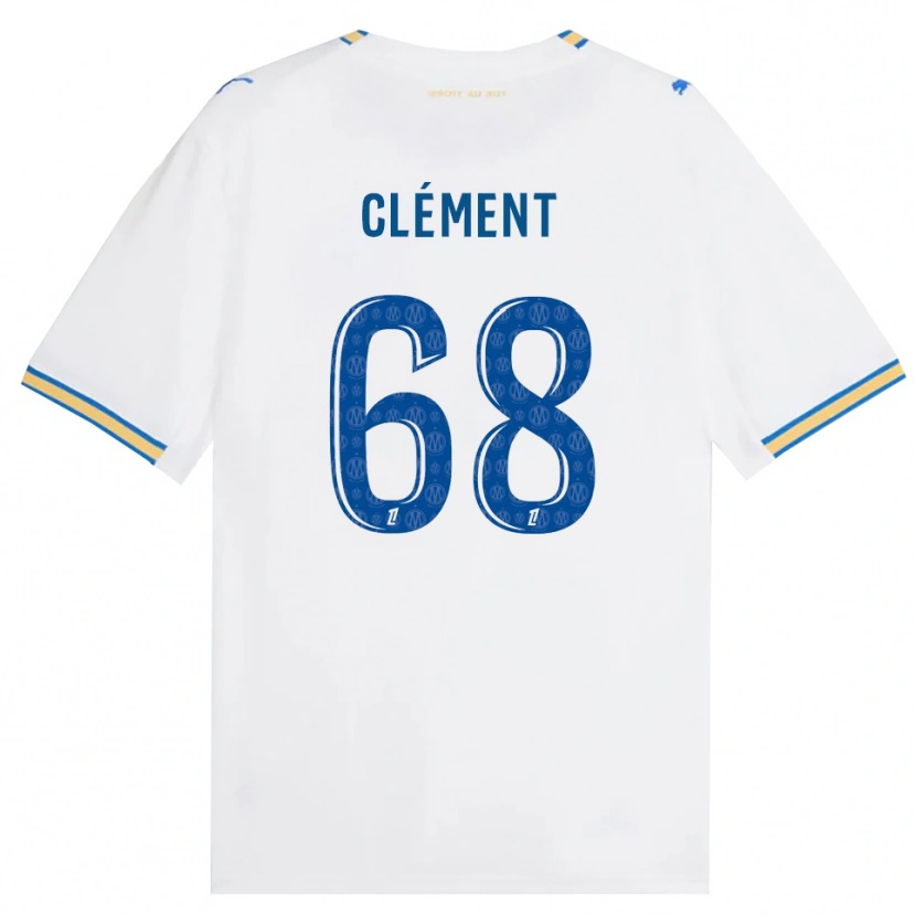 DanxenキッズMathis Clément#68ドジャーブルー 白ホームシャツ2026/27ジャージーユニフォーム