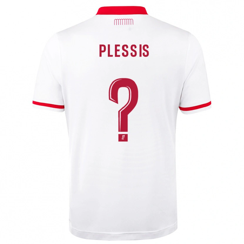 DanxenキッズMathys Plessis#0赤 白ホームシャツ2026/27ジャージーユニフォーム
