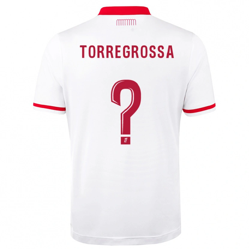 DanxenキッズHugo Torregrossa#0赤 白ホームシャツ2026/27ジャージーユニフォーム