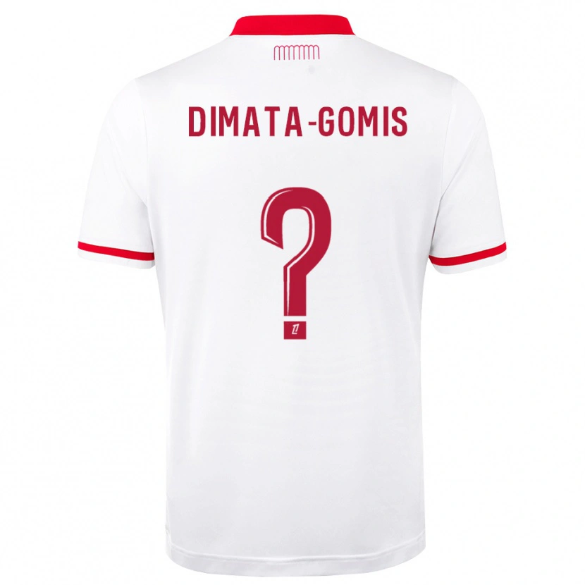 DanxenキッズKamron Dimata-Gomis#0赤 白ホームシャツ2026/27ジャージーユニフォーム
