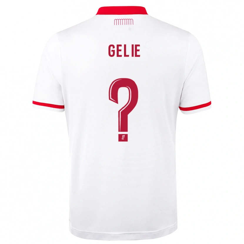 DanxenキッズMelvyn Gelie#0赤 白ホームシャツ2026/27ジャージーユニフォーム