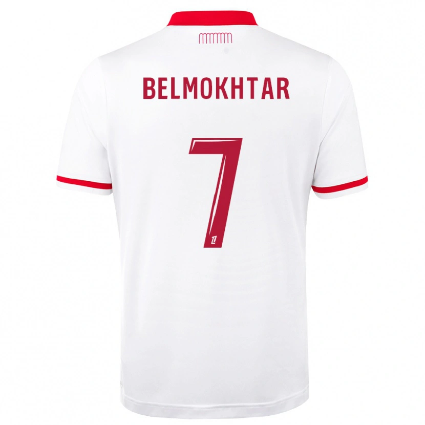 DanxenキッズIlies Belmokhtar#7赤 白ホームシャツ2026/27ジャージーユニフォーム