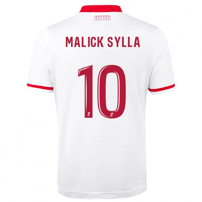 DanxenキッズMalick Sylla#10赤 白ホームシャツ2026/27ジャージーユニフォーム