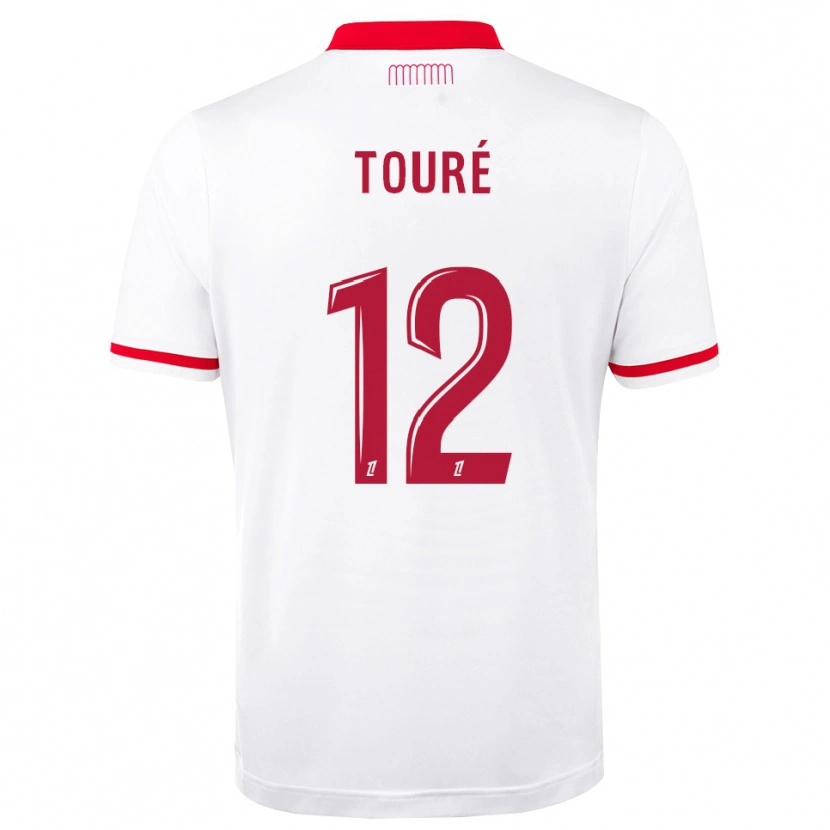 DanxenキッズIlane Touré#12赤 白ホームシャツ2026/27ジャージーユニフォーム