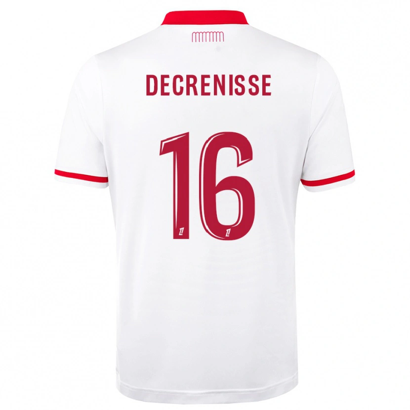 DanxenキッズAxel Decrenisse#16赤 白ホームシャツ2026/27ジャージーユニフォーム