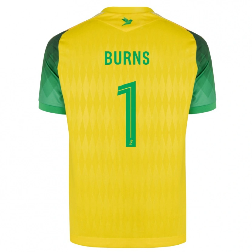 DanxenキッズEmily Burns#1黄 緑 赤ホームシャツ2026/27ジャージーユニフォーム