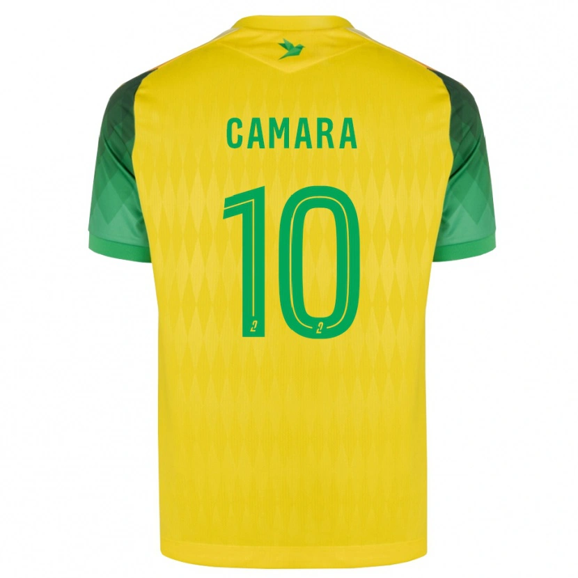DanxenキッズIbrahim Camara#10黄 緑 赤ホームシャツ2026/27ジャージーユニフォーム