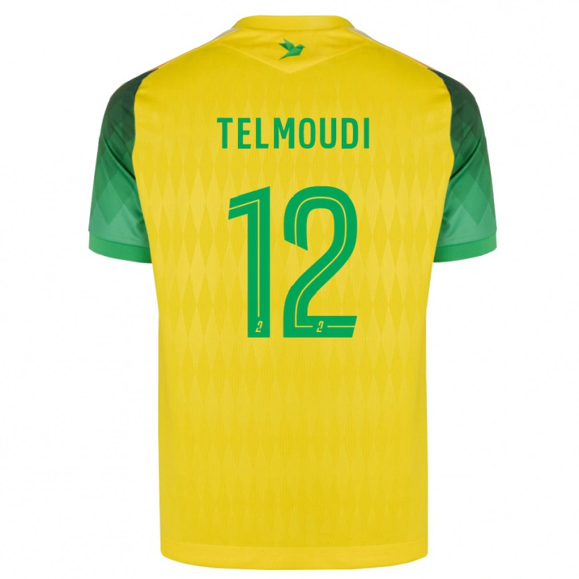 DanxenキッズNaïm Telmoudi#12黄 緑 赤ホームシャツ2026/27ジャージーユニフォーム