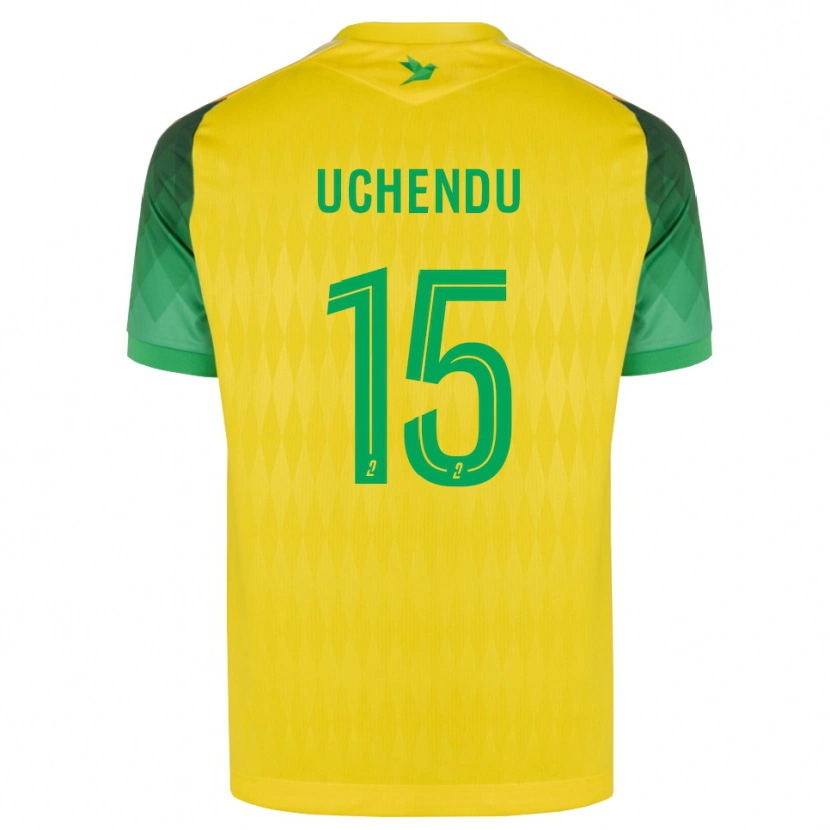 DanxenキッズChinaza Uchendu#15黄 緑 赤ホームシャツ2026/27ジャージーユニフォーム