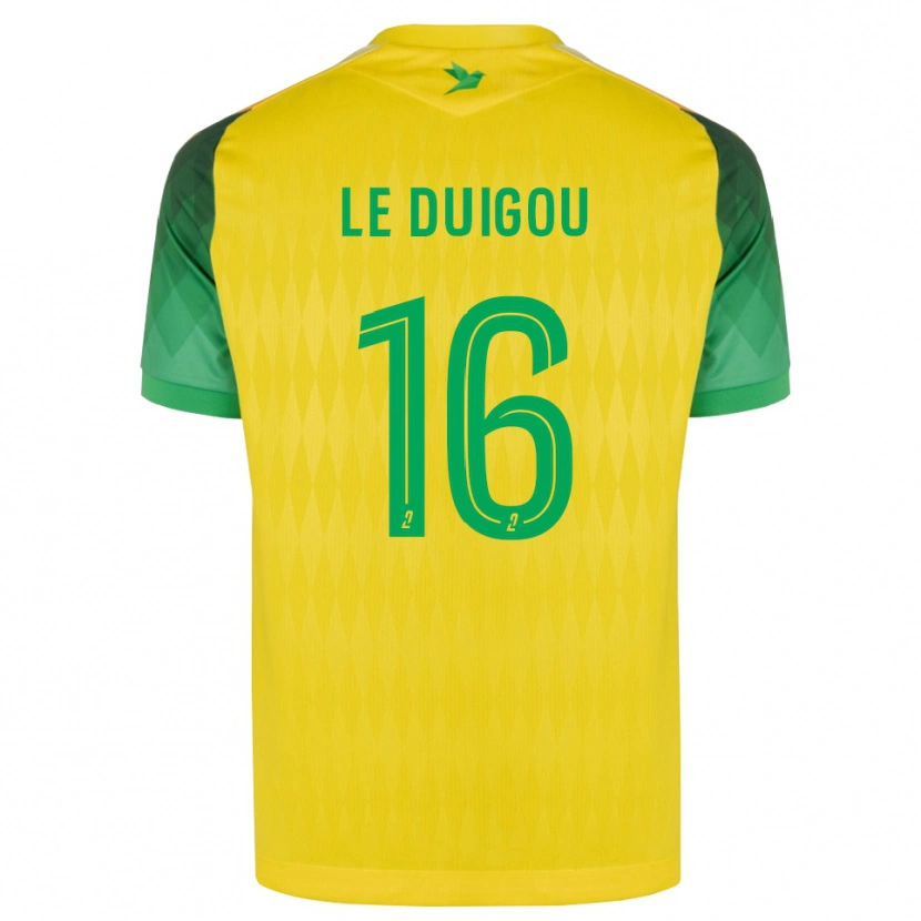 DanxenキッズDaniel Le Duigou#16黄 緑 赤ホームシャツ2026/27ジャージーユニフォーム