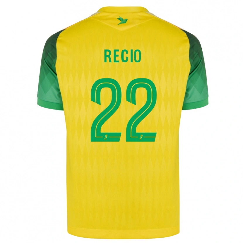 DanxenキッズAndrea Recio#22黄 緑 赤ホームシャツ2026/27ジャージーユニフォーム