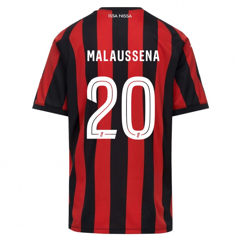 DanxenキッズAngela Malaussena#20赤 黒 白ホームシャツ2026/27ジャージーユニフォーム