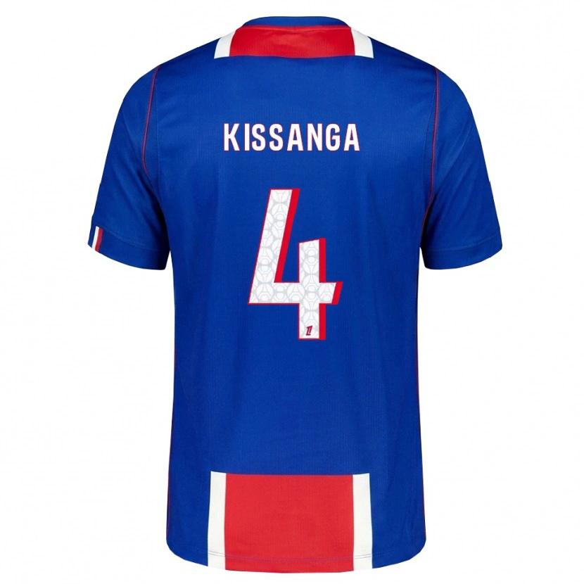DanxenキッズHugo Kissanga#4赤 白 青ホームシャツ2026/27ジャージーユニフォーム