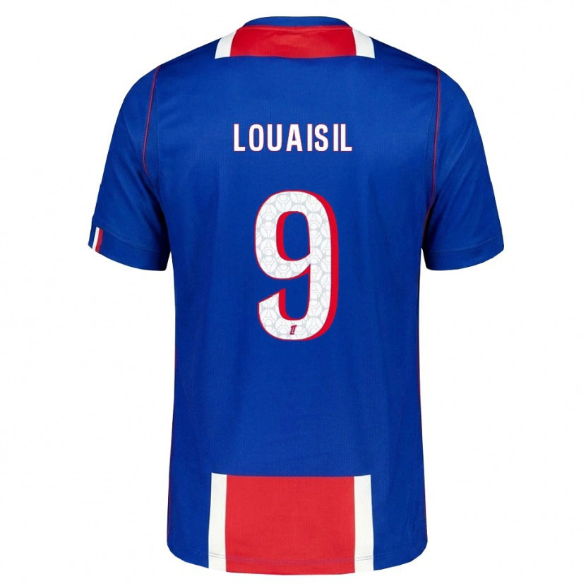 DanxenキッズKévin Louaisil#9赤 白 青ホームシャツ2026/27ジャージーユニフォーム