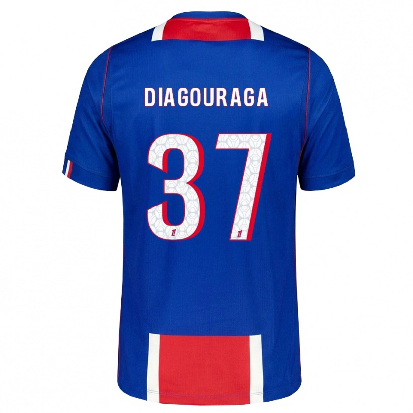 DanxenキッズToumani Diagouraga#37赤 白 青ホームシャツ2026/27ジャージーユニフォーム