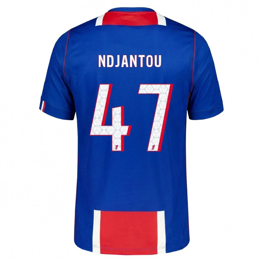 Danxenキッズクエンティン・エンジャントゥ#47赤 白 青ホームシャツ2026/27ジャージーユニフォーム
