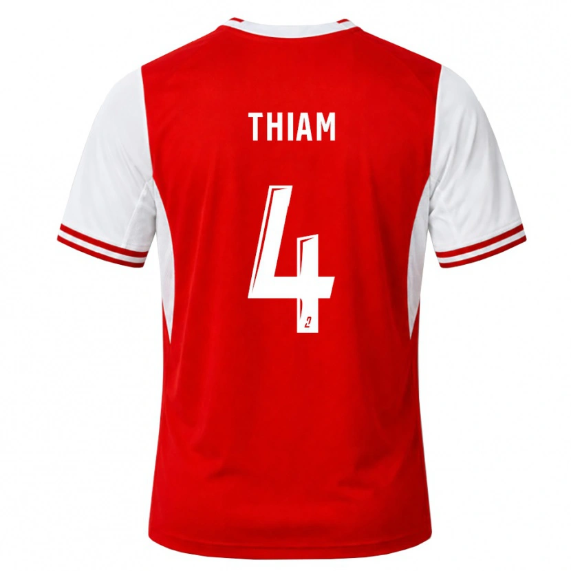 DanxenキッズImran Thiam#4赤 白ホームシャツ2026/27ジャージーユニフォーム