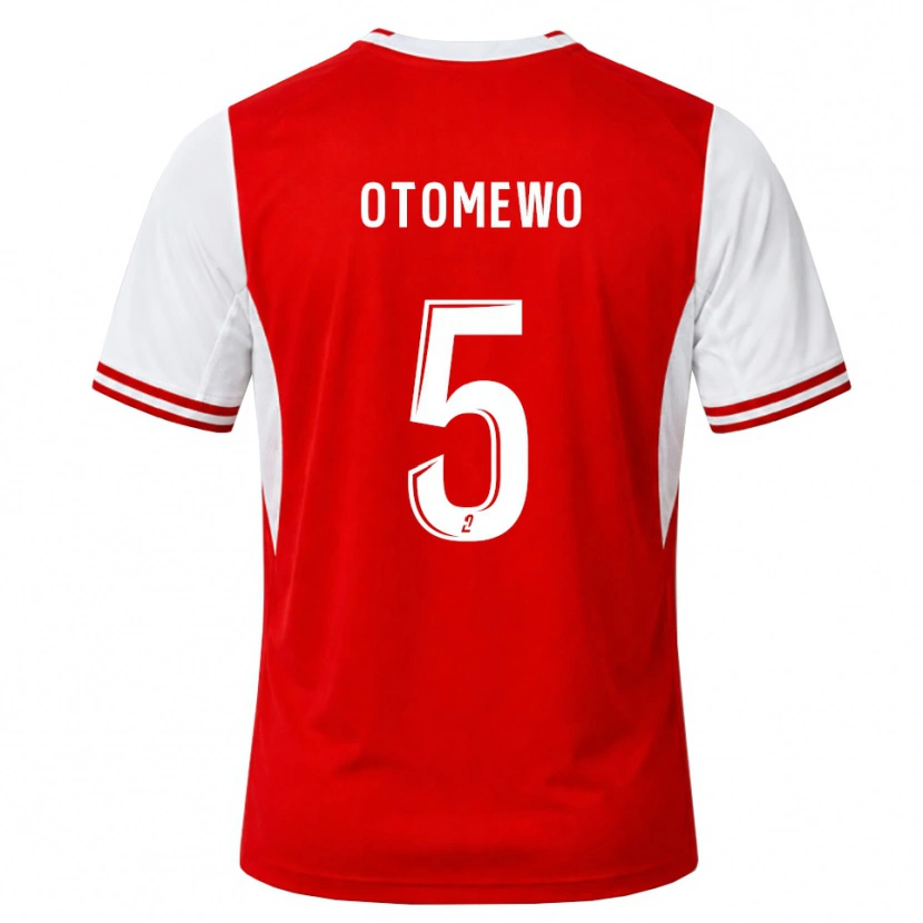 DanxenキッズJohn Otomewo#5赤 白ホームシャツ2026/27ジャージーユニフォーム