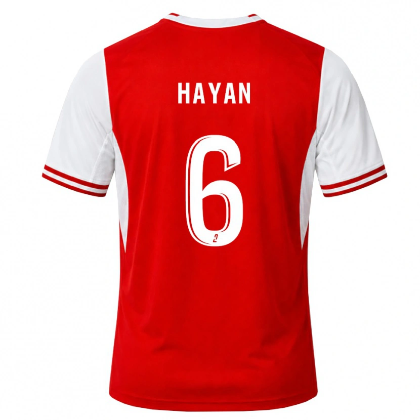 DanxenキッズZahid Hayan#6赤 白ホームシャツ2026/27ジャージーユニフォーム