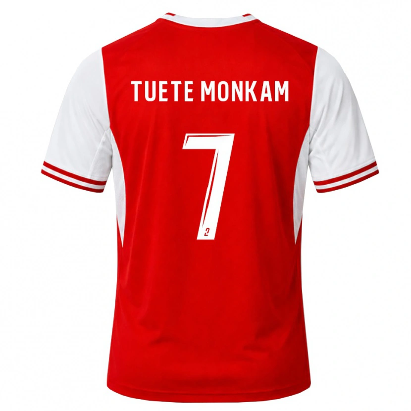 DanxenキッズMalcolm Tuete Monkam#7赤 白ホームシャツ2026/27ジャージーユニフォーム
