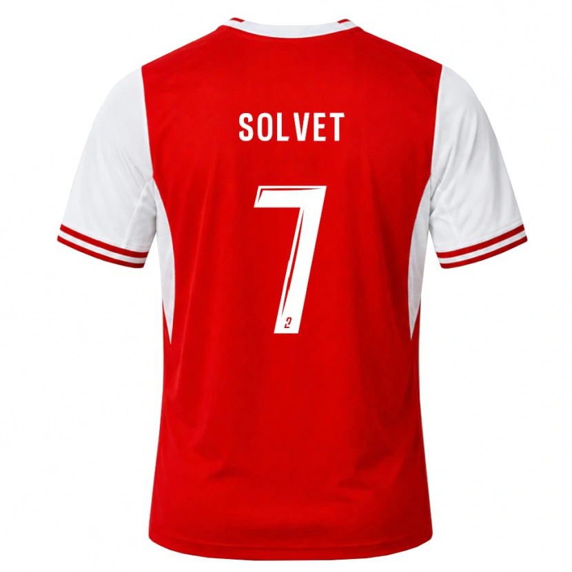 DanxenキッズAnddrys Solvet#7赤 白ホームシャツ2026/27ジャージーユニフォーム