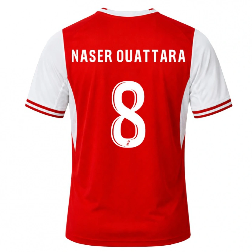 DanxenキッズPapus Naser Ouattara#8赤 白ホームシャツ2026/27ジャージーユニフォーム