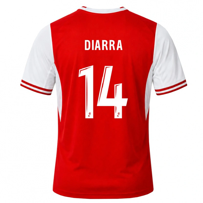 DanxenキッズAmidou Diarra#14赤 白ホームシャツ2026/27ジャージーユニフォーム
