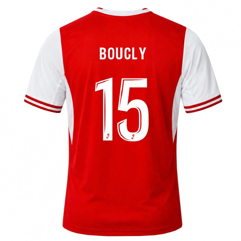 DanxenキッズMaïté Boucly#15赤 白ホームシャツ2026/27ジャージーユニフォーム