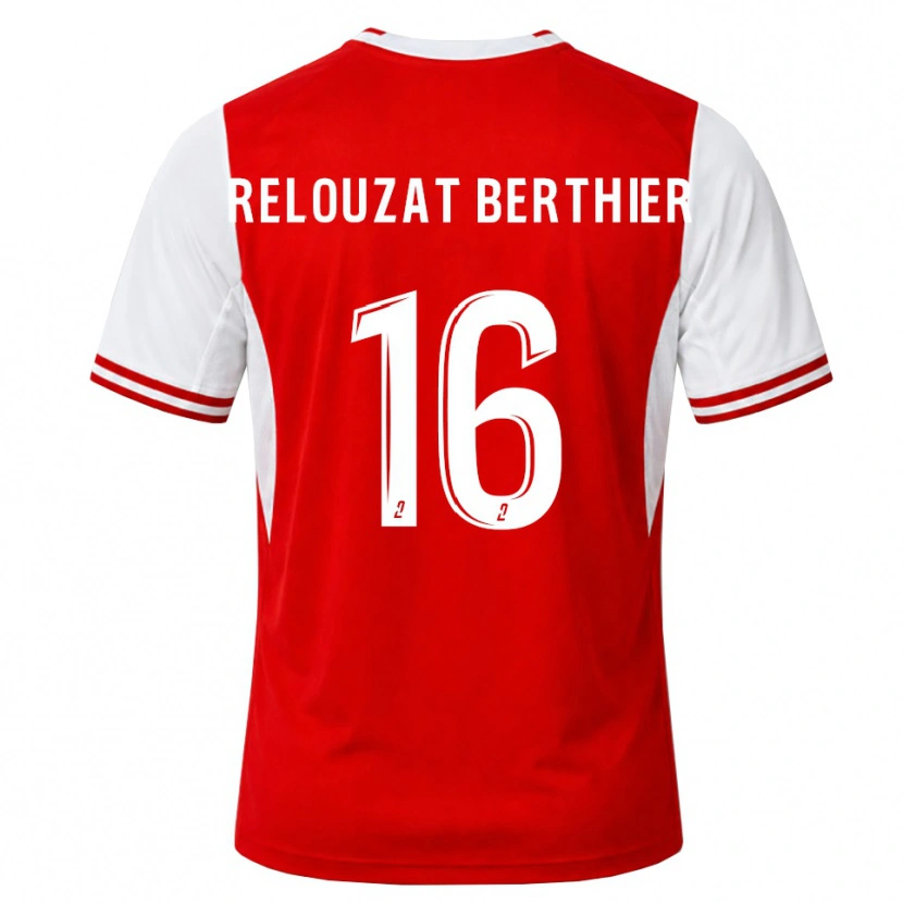 DanxenキッズMaxime Relouzat Berthier#16赤 白ホームシャツ2026/27ジャージーユニフォーム