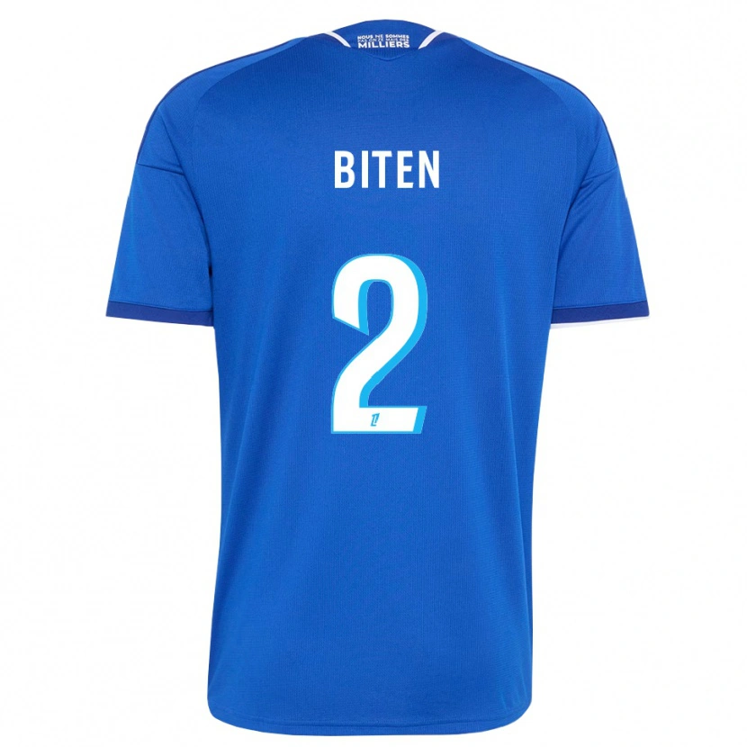 DanxenキッズClancy Valère Biten#2ロイヤルブルー 白ホームシャツ2026/27ジャージーユニフォーム