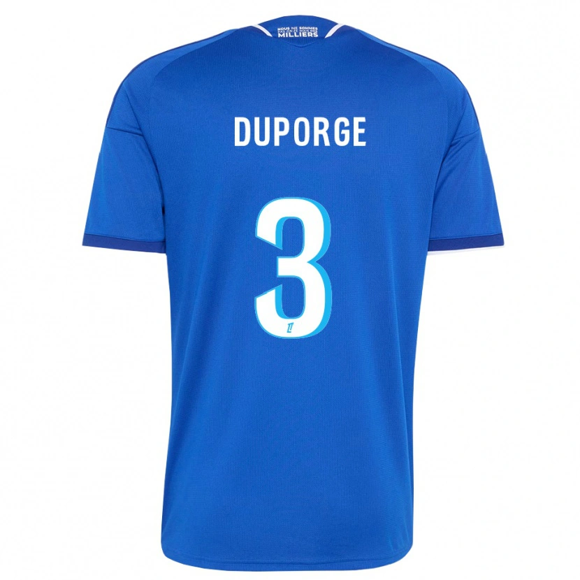 DanxenキッズMorgane Duporge#3ロイヤルブルー 白ホームシャツ2026/27ジャージーユニフォーム