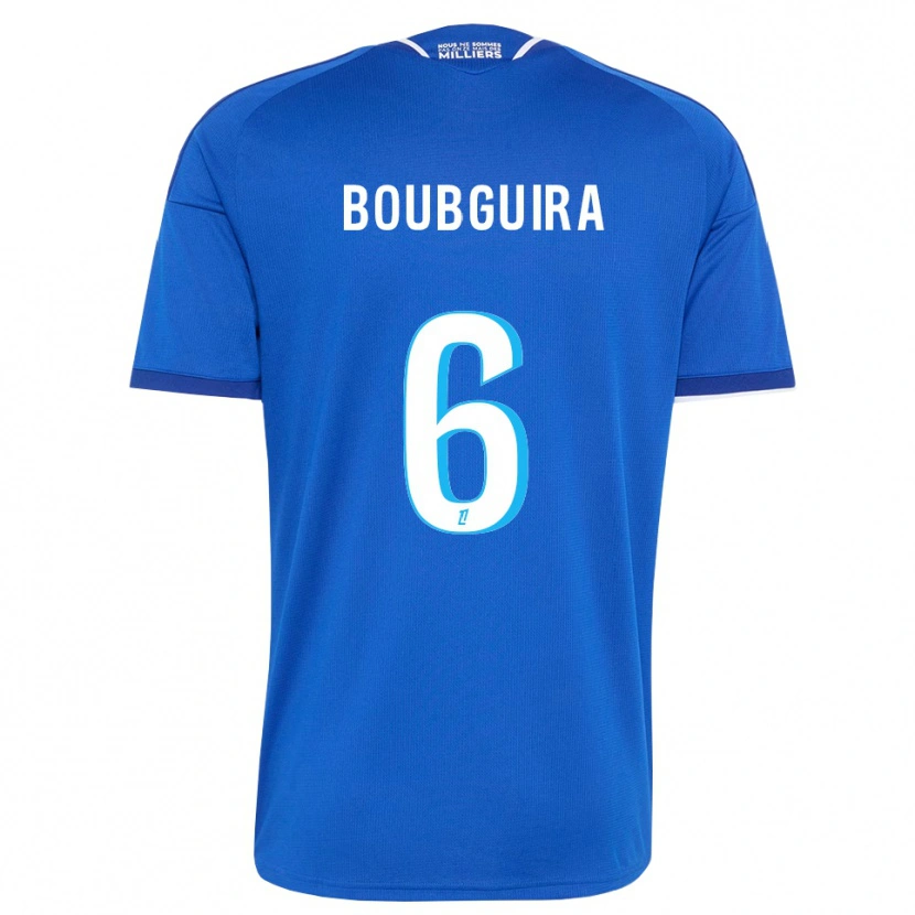 DanxenキッズFahim Boubguira#6ロイヤルブルー 白ホームシャツ2026/27ジャージーユニフォーム