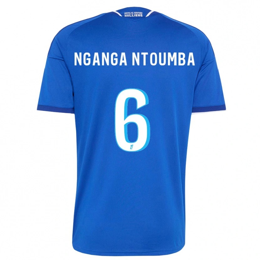 DanxenキッズMonfils Nganga Ntoumba#6ロイヤルブルー 白ホームシャツ2026/27ジャージーユニフォーム