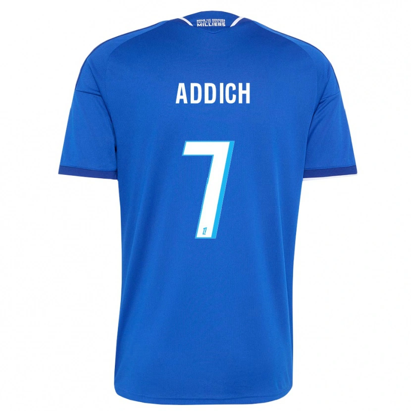 DanxenキッズYanis Addich#7ロイヤルブルー 白ホームシャツ2026/27ジャージーユニフォーム