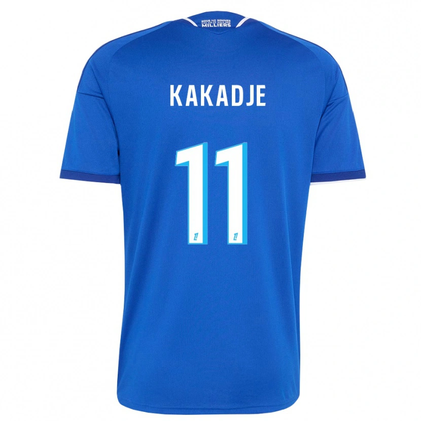 DanxenキッズDan-Marcel Kakadje#11ロイヤルブルー 白ホームシャツ2026/27ジャージーユニフォーム