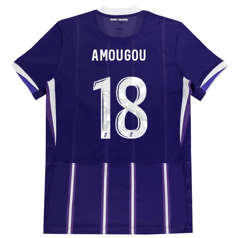 DanxenキッズMathis Amougou#18紫 白ホームシャツ2026/27ジャージーユニフォーム