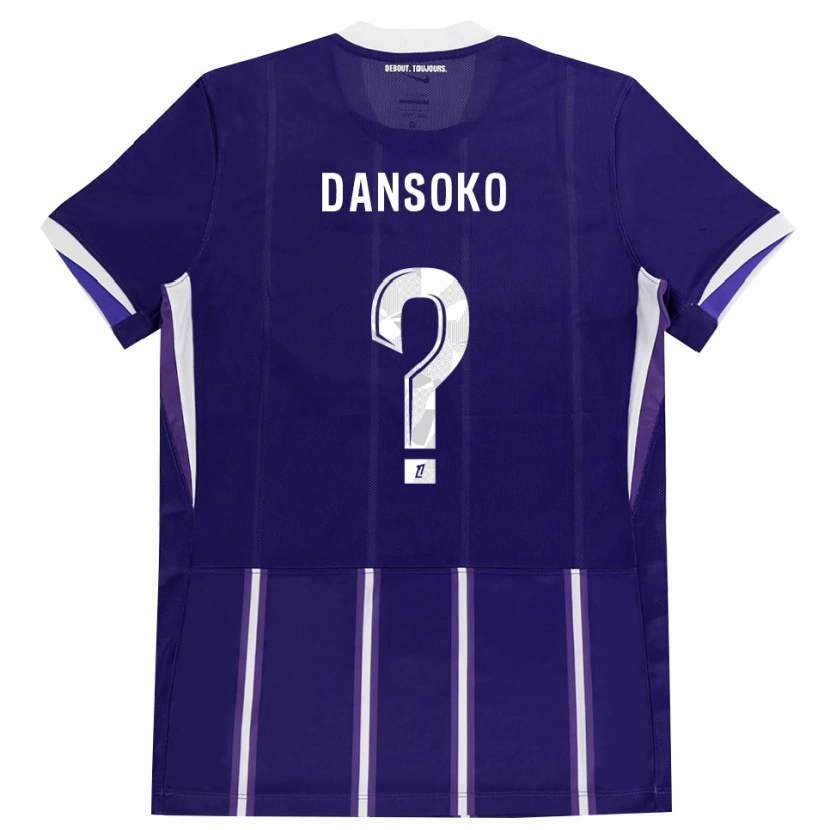 DanxenキッズMalamini Dansoko#0紫 白ホームシャツ2026/27ジャージーユニフォーム