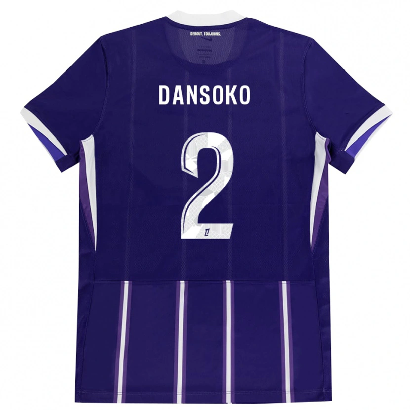 Danxenキッズムハマド・ダンスク#2紫 白ホームシャツ2026/27ジャージーユニフォーム