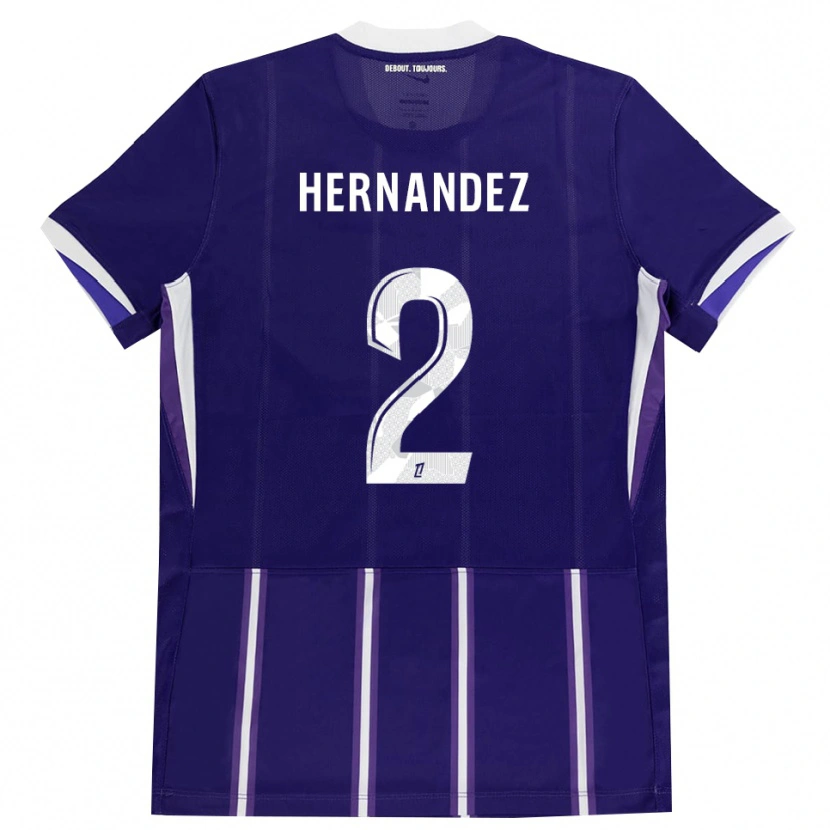 Danxenキッズルーシー・ヘルナンデス#2紫 白ホームシャツ2026/27ジャージーユニフォーム