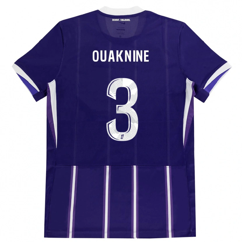 DanxenキッズJules Ouaknine#3紫 白ホームシャツ2026/27ジャージーユニフォーム