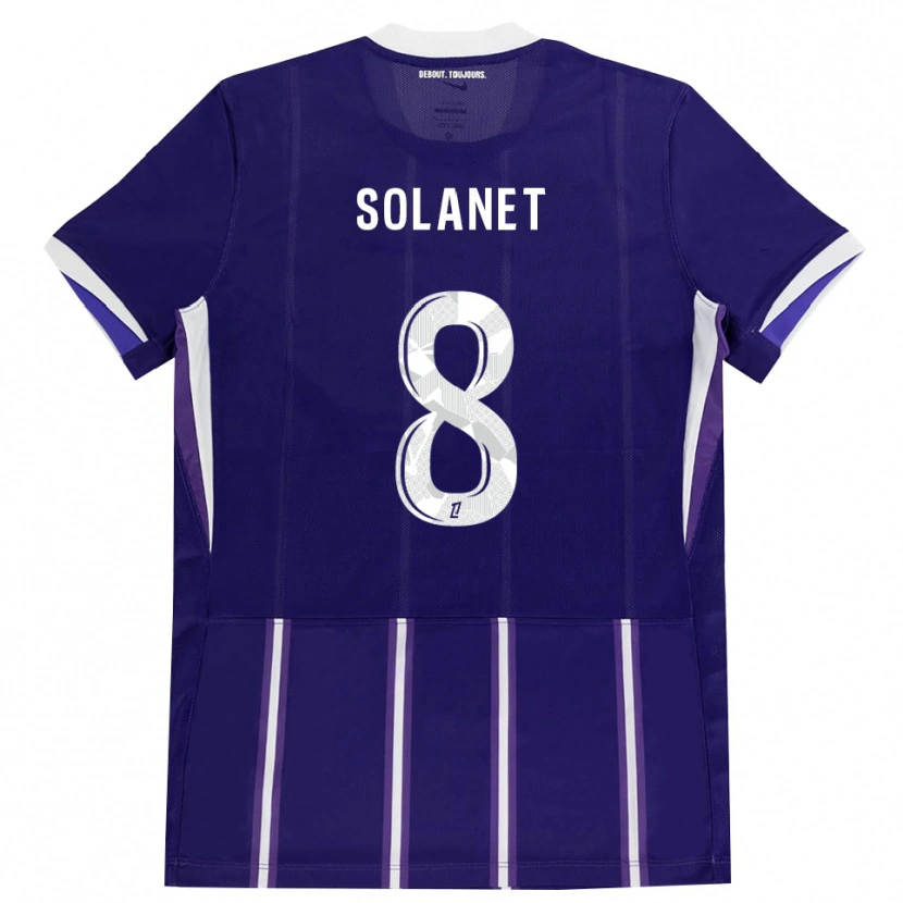 DanxenキッズTatiana Solanet#8紫 白ホームシャツ2026/27ジャージーユニフォーム