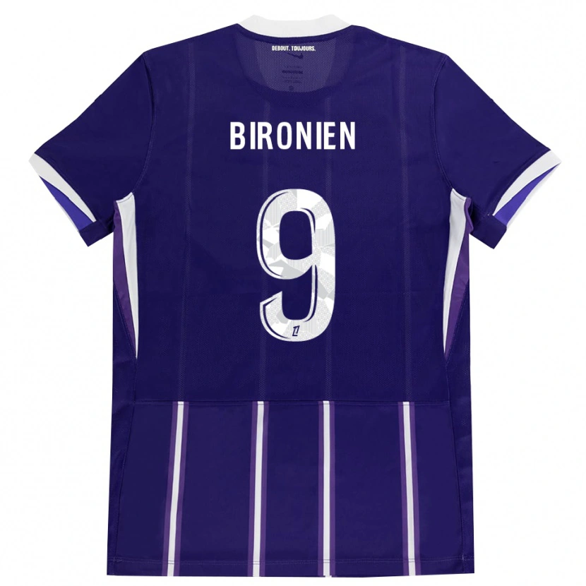 DanxenキッズMymithye Bironien#9紫 白ホームシャツ2026/27ジャージーユニフォーム