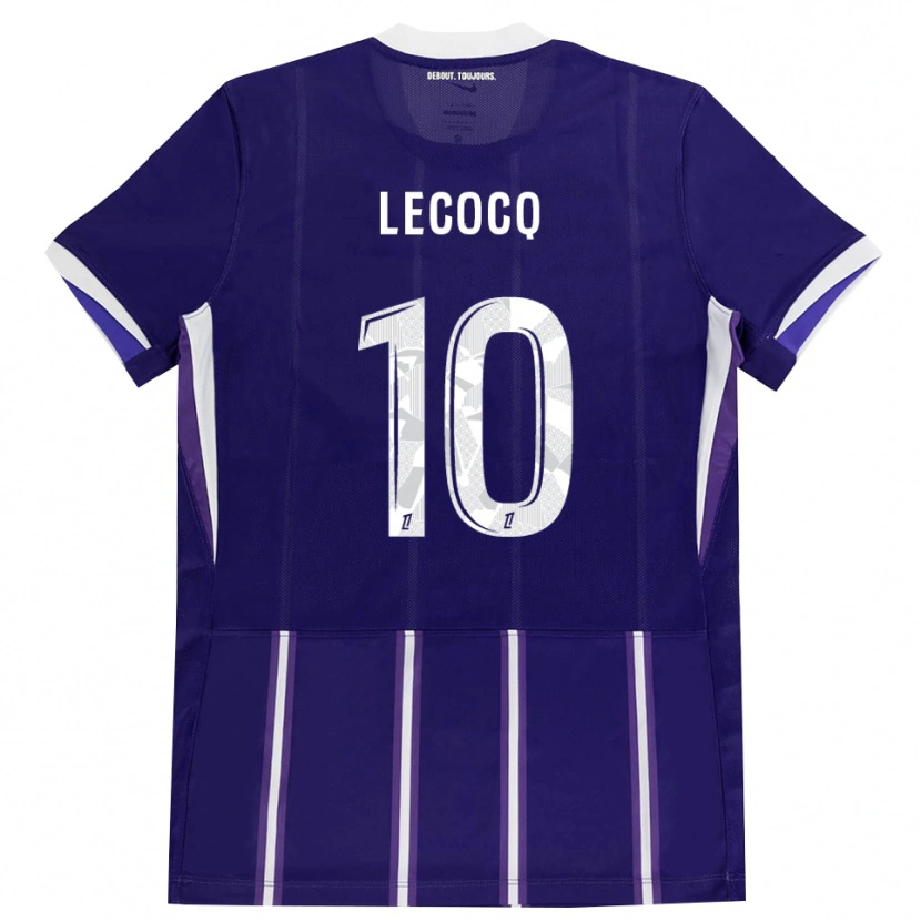DanxenキッズAnaëlle Lecocq#10紫 白ホームシャツ2026/27ジャージーユニフォーム